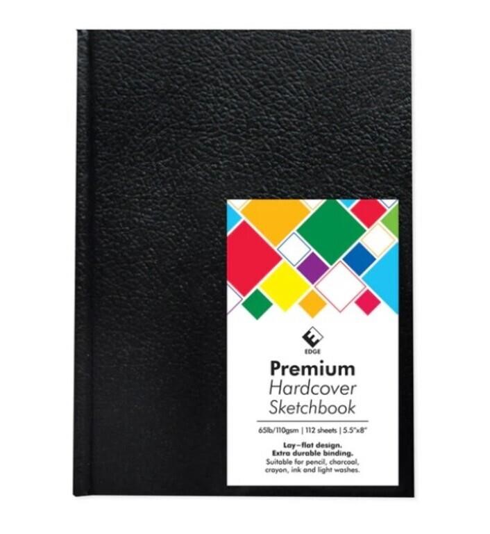 3 PK Edge Premium Hardcover Sketchbooks 5.5"x8.5"