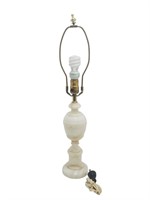 Vintage Mid Century Marble Column Table Lamp C898