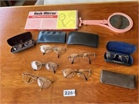 Vintage Neck Mirror, Eyeglasses
