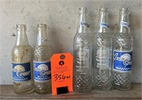 King Size Sun Crest Glass Soda Bottles