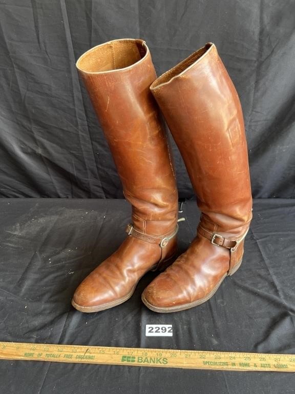 Antique Military Riding Boots