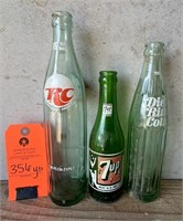 7-UP Glass Soda Bottle, Bowling Green, KY Diet Rit