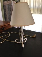 Metal Table Lamp 17" tall