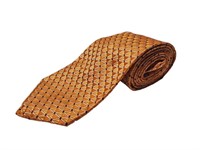 Ike Behar Orange Geometric Neck Tie P3627