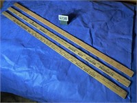 Vintage Yard Sticks, Treadgold Lumber Co.,