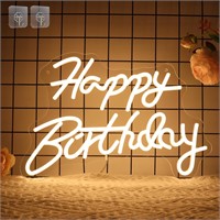 $30  Neon Birthday Sign  Warm White LED  USB