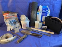 Unsanded Grout, Ammo Case No Lid, Trowel,