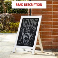 $42  20x30 White Wooden A-Frame Chalkboard Sign