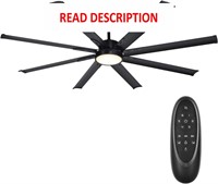 $300  72 DC Motor Ceiling Fan  6-Speed  Black