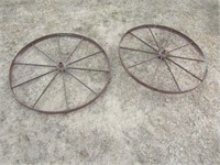 2-36in. Steel Wheels