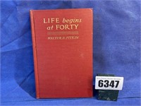 HB Book, Life Begins At Forty By Walter B. Pitkin