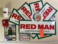 Assorted Red Man Advertising Memorabilia