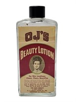 OJ's Beauty Lotion Glass Bottle 5161