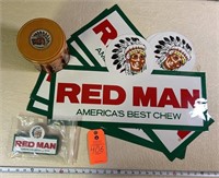 Assorted Red Man Advertising Memorabilia