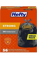 Hefty Trash Bags, 30 Gallon, 56 Count