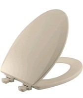 Elongated Enameled Wood Closed Front Toilet Seat