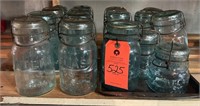 RARE 1910 Cornflower Blue ATLAS E-Z Seal Jars with