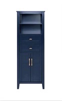 *Blue Freestanding Linen Cabinet