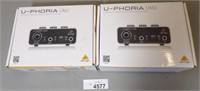 2x U-phoria Um2 Audio Interface