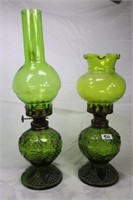 2 Green Smallish Kero Lights patterned