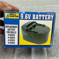 Drill Master 9.6V Replacement Battery