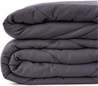$100 RETAIL - 20LBS WEIGHTED BLANKET GREY