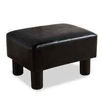 18'' LEATHER FOOTREST  STOOL
