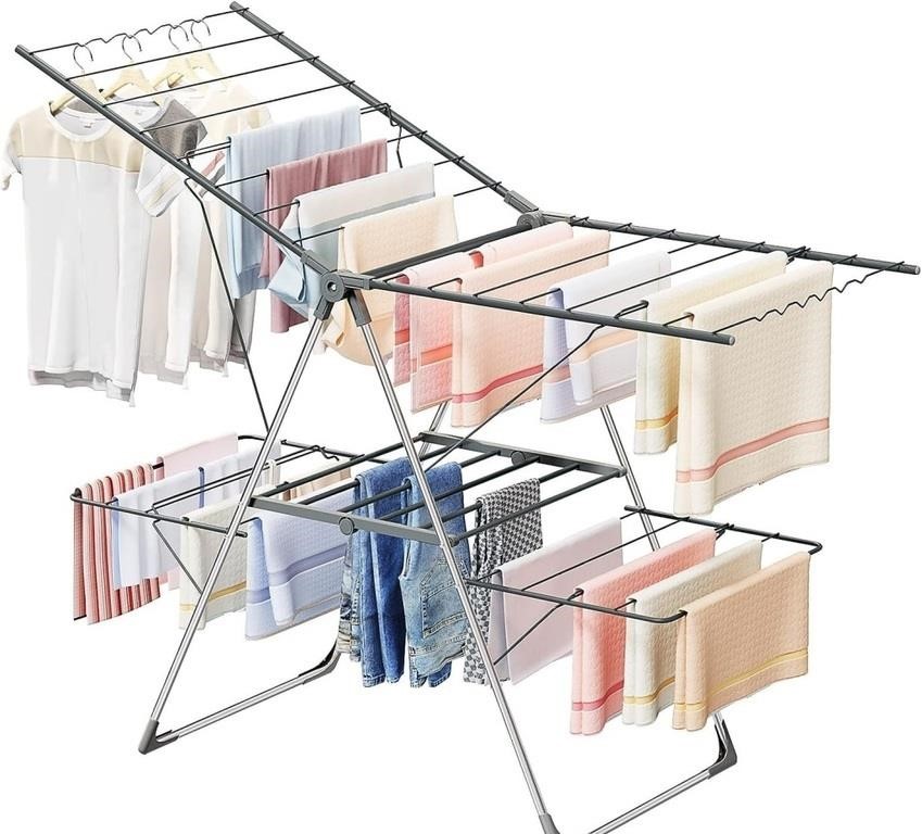 FOLDABLE CLOTHES DRYING RACK