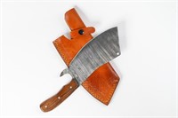 Handmade Damascus Steel Butcher Knife
