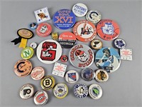 Vintage Sports Team Pinback Button Variety