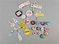 Vintage Tab Pins, Small Pinbacks & More!