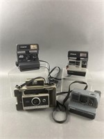 Lot Of Vintage Polaroid Cameras