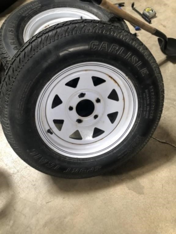 15" Trailer Tire (Used ~ Holding Air)