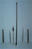 Group of scanner and 2 way radio antennas