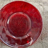 Ruby Red Saucer Plate