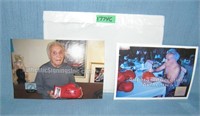 Pair of Jake LaMotta the raging bull celebrity sig