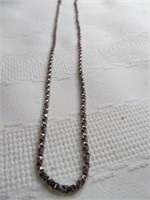 Sterling Silver 16" Heavy Box Link Necklace Chain
