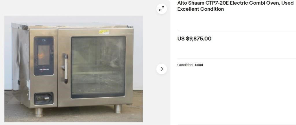 Alto Shaam CTP7-20E Electric Combi Oven USED