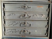Metal 4 drawer organizing cabinet