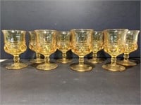 8 King Crown Thumbprint Indiana Tea Glasses
