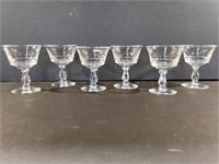 6 Fostoria Century Sherbert Glasses