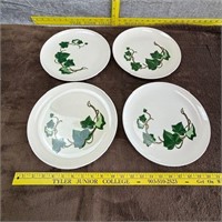 4 Metlox Pottery Poppy Trail Ivy Dinner Plates