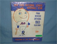 Early New York Mets year book dated 1963
