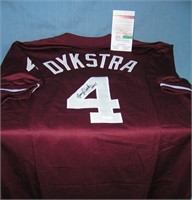 Autographed Lenny Dykstra Philadelphia Phillies je