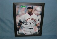 Barry Bonds autographed 8 inch by 10 inch photo