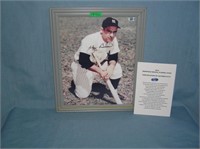 Autographed Yogi Berra 8 by 10 color photo with CO