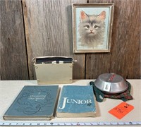Antique Girl Scout Books, Camp set and Transistor