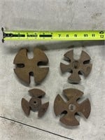 Arbor press wheels, 4