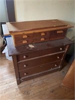 DRESSER AND CABINET WITH DRAWERS