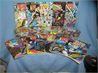 Large collection of vintage Grim Jack comic books